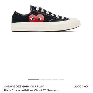 CDG ✖️ Converse Chuck 70 Sneaker